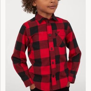 Boys plaid flannel